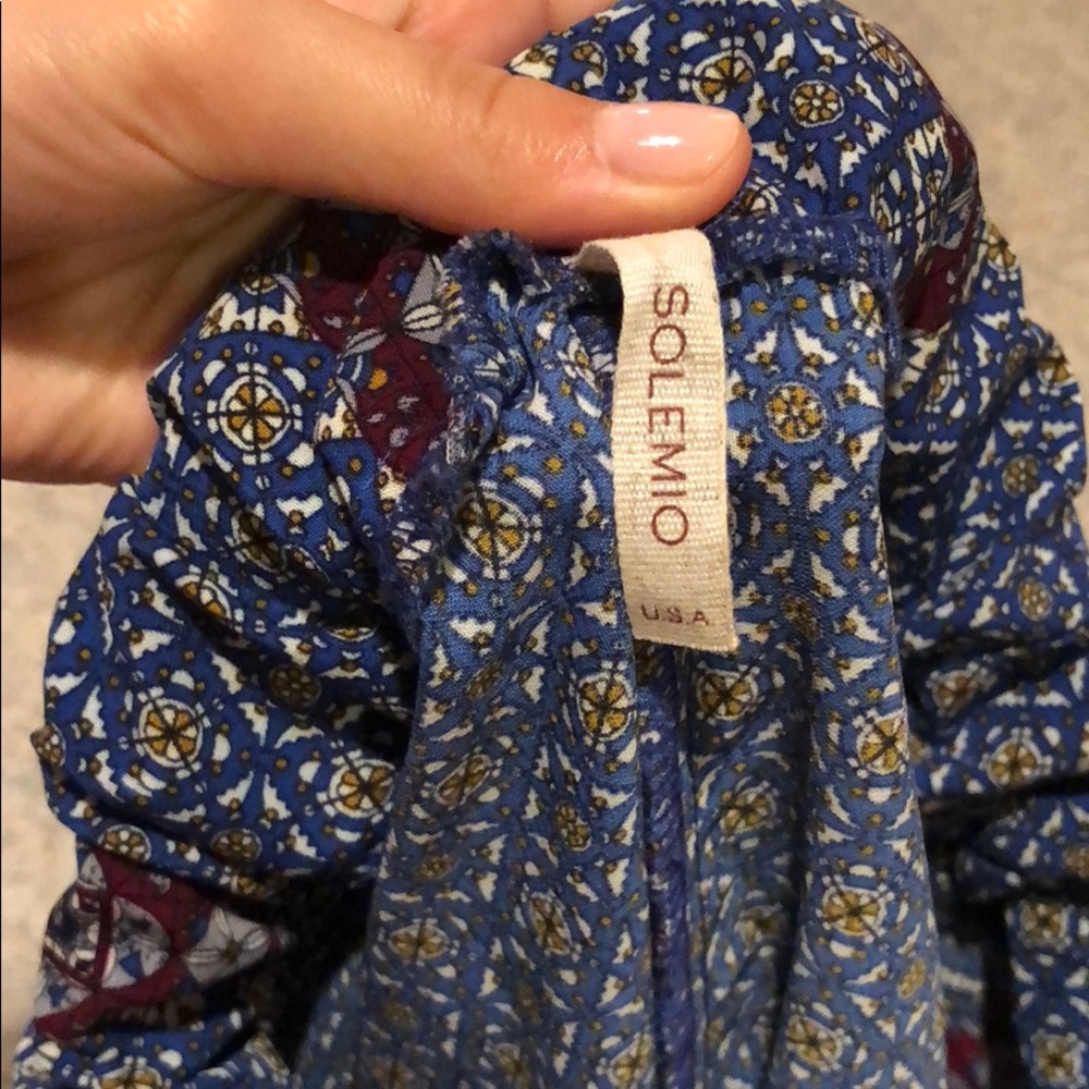 Blue & Purple Patterned Pants - image 4